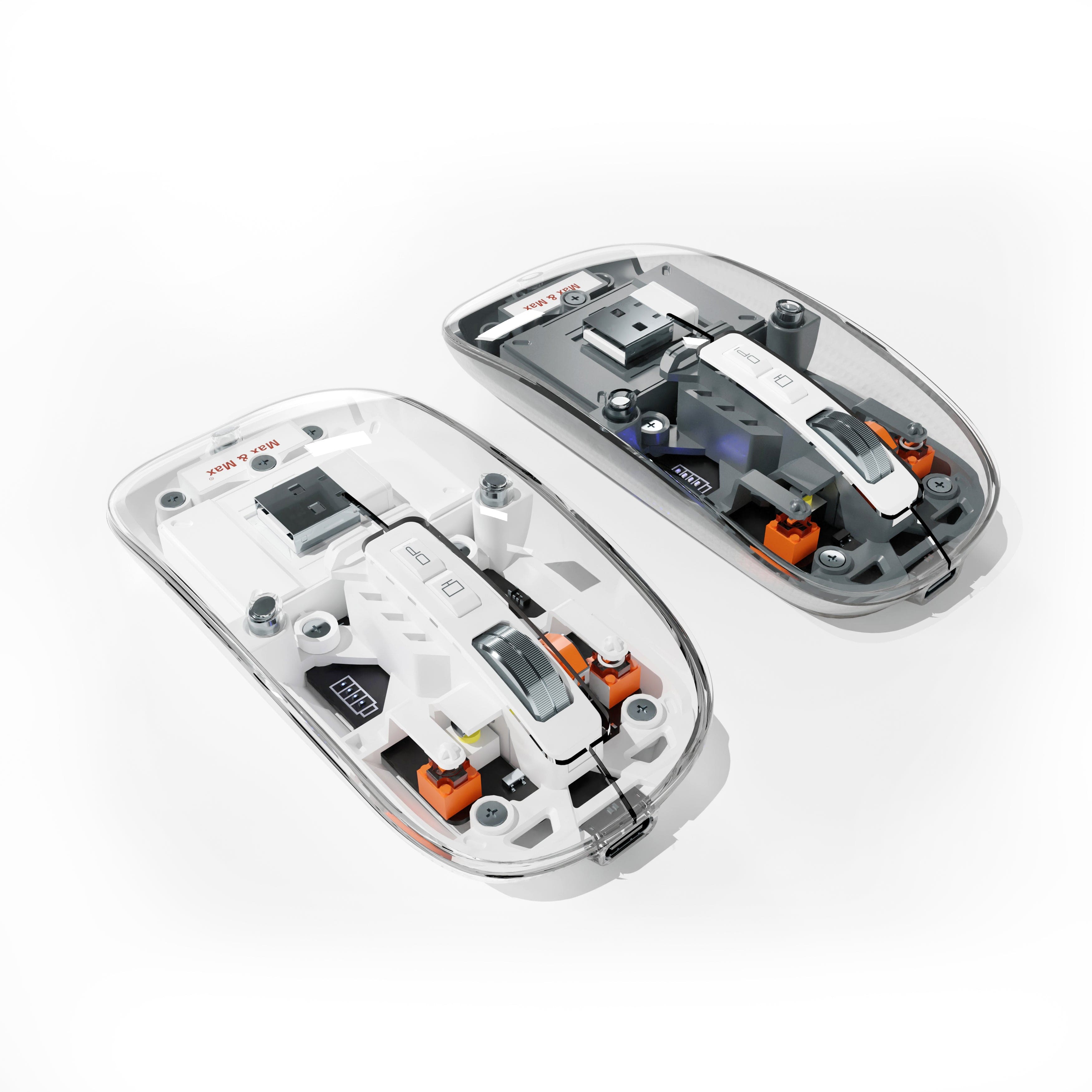 Wireless Crystal Mouse, Gaming Adjustable DPI, Triple 2.4G Mode Switching Bluetooth 2, Rechargeable digital display Silent Mouse for PC Laptops Mac iPhone Android Wireless Crystal Mouse, Gaming Adjustable DPI, Triple 2.4G Mode Switching Bluetooth 2, Rechargeable digital display Silent Mouse for PC Laptops Mac iPhone Android
